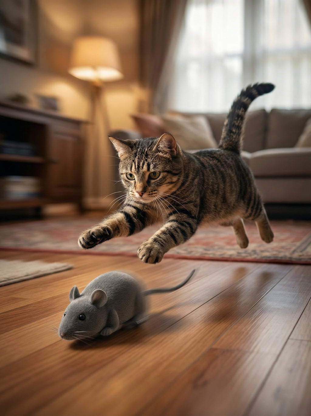Interactive Electric Mouse Toy – Touch-Activated Cat Toy