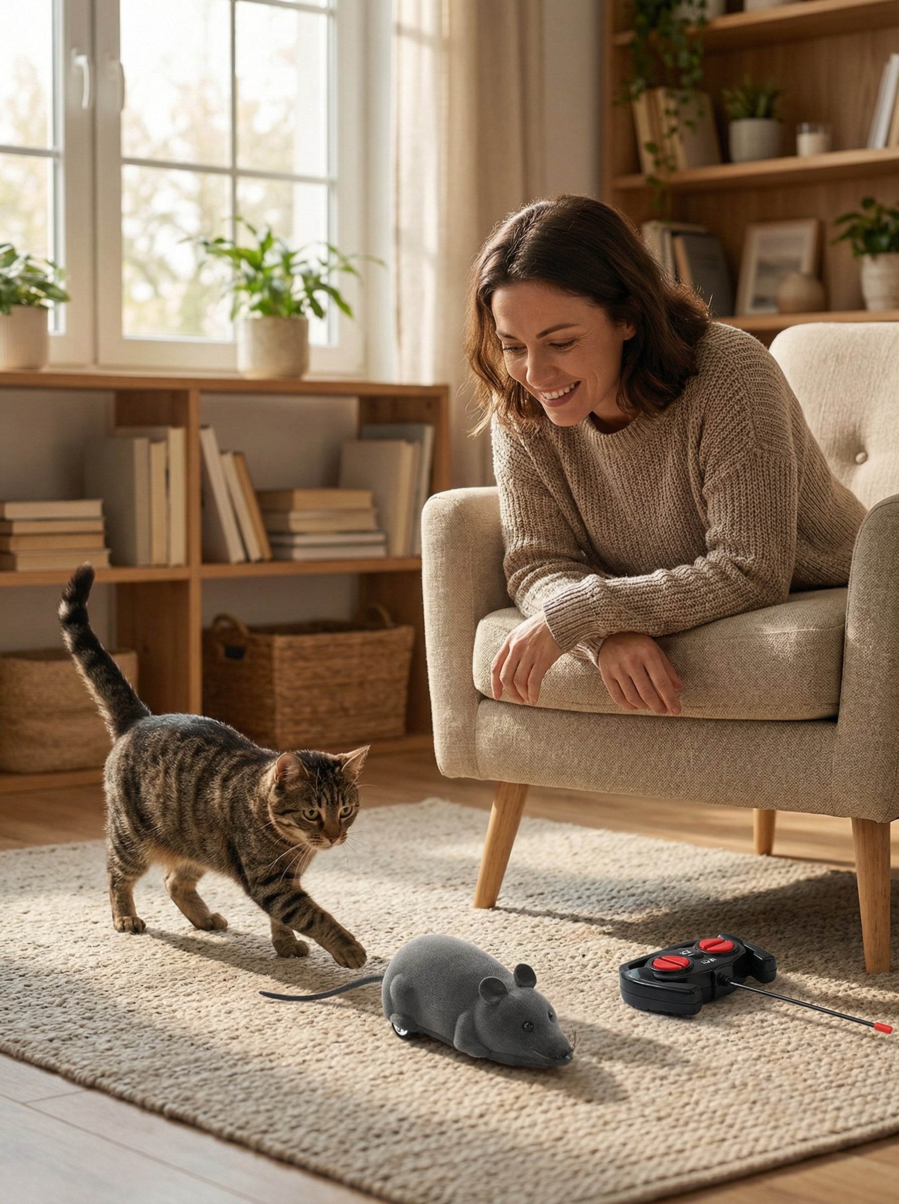 Interactive Electric Mouse Toy – Touch-Activated Cat Toy