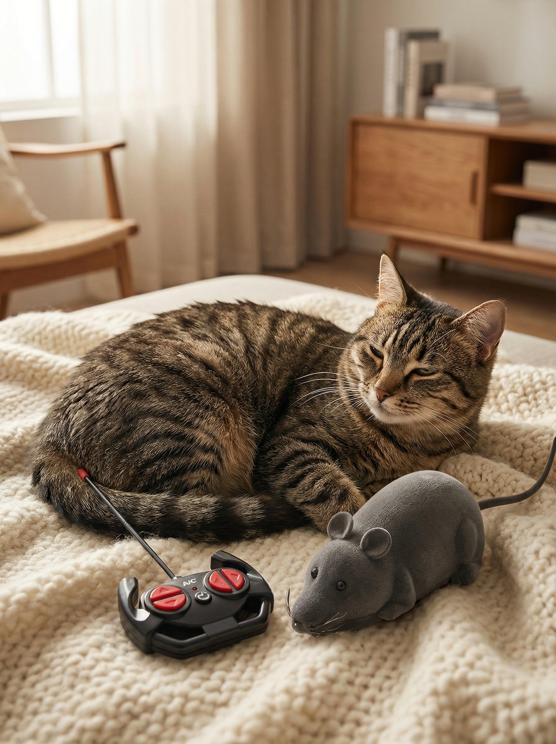 Interactive Electric Mouse Toy – Touch-Activated Cat Toy