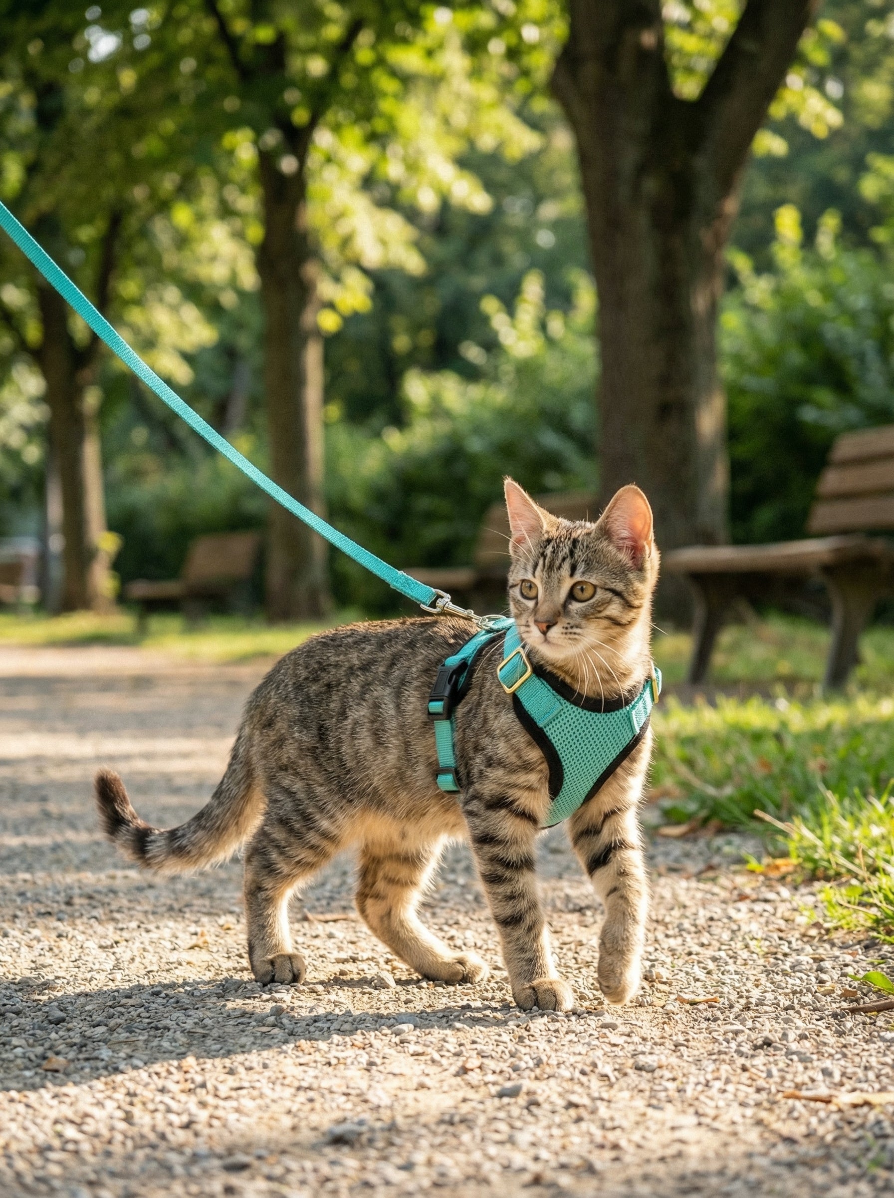 Escape-Proof Cat Harness & Leash Set – Breathable, Adjustable Walking Kit