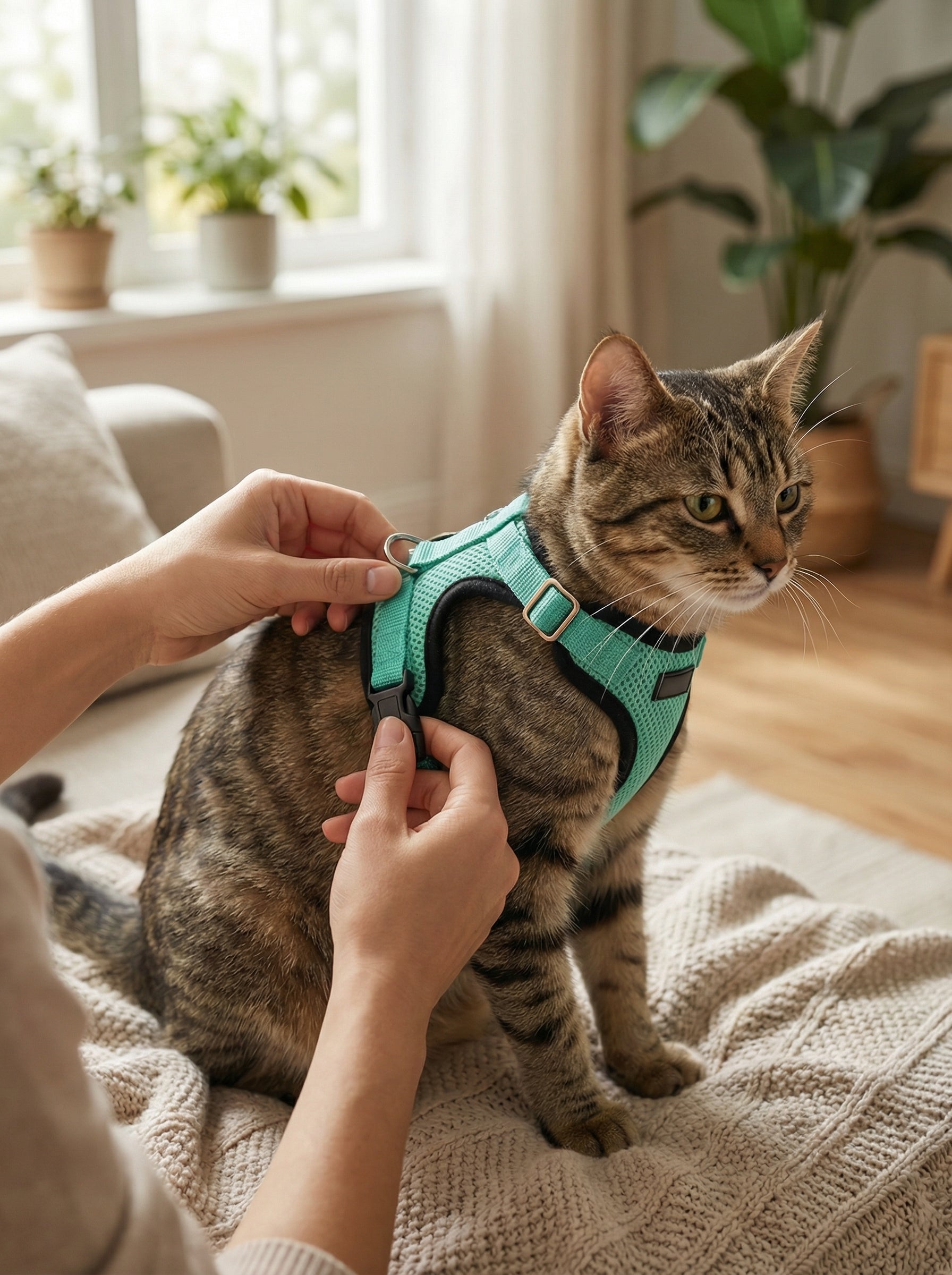 Escape-Proof Cat Harness & Leash Set – Breathable, Adjustable Walking Kit