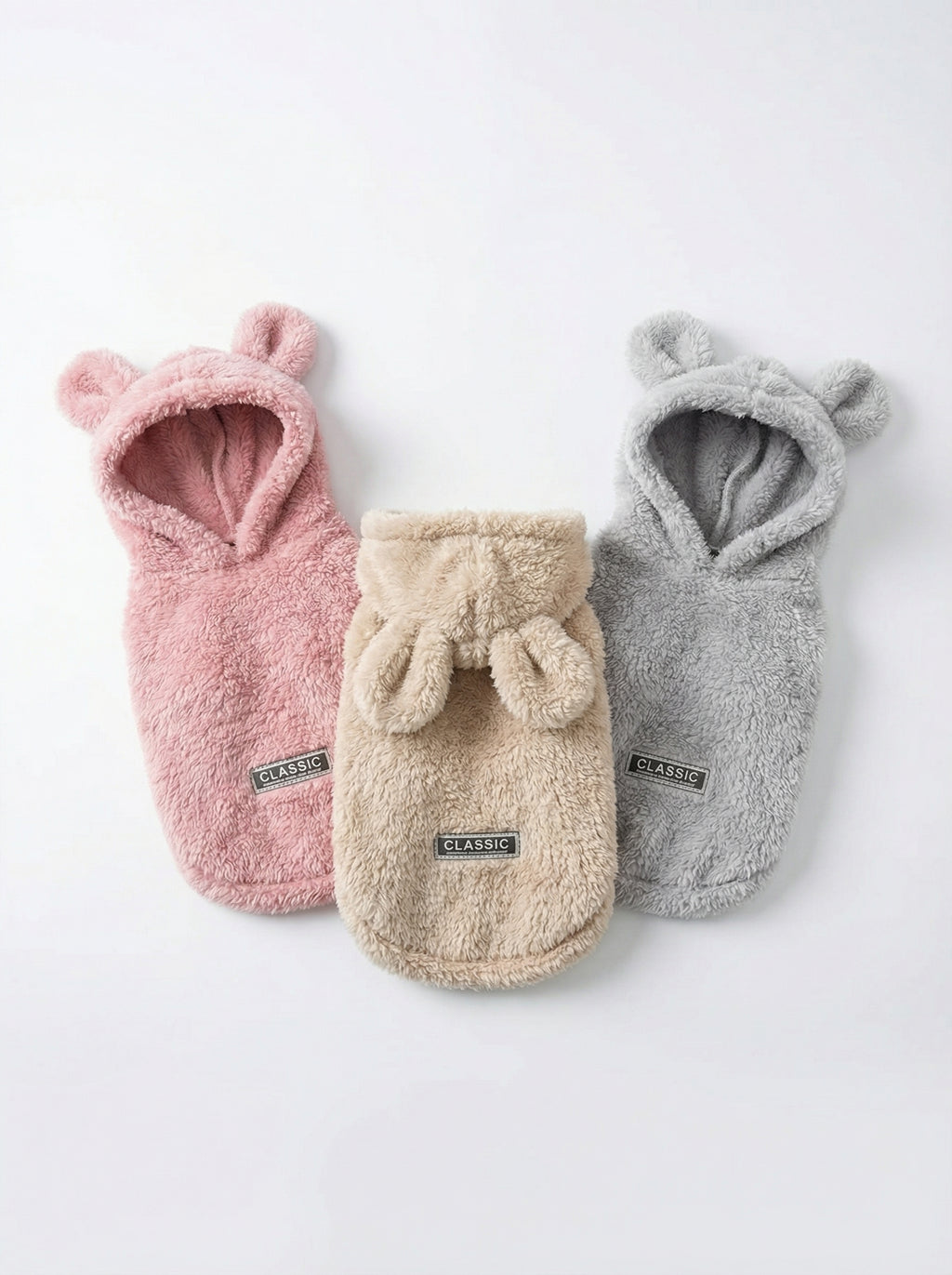 Soft Fleece Pet Hoodie Jacket – Warm Autumn & Winter Coat for Cats & Small Dogs