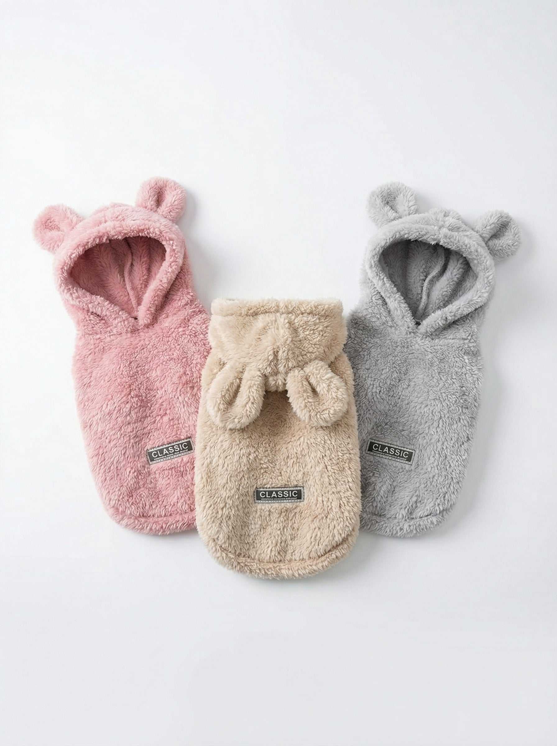 Soft Fleece Pet Hoodie Jacket – Warm Autumn & Winter Coat for Cats & Small Dogs