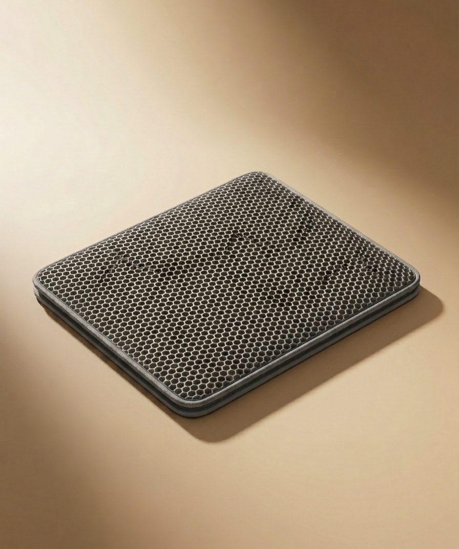 Cat Litter Trap Mat – Double Layer Honeycomb Design, Stops Scatter